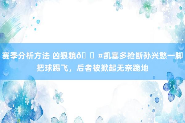 赛季分析方法 凶狠貌😤凯塞多抢断孙兴慜一脚把球踢飞，后者被掀起无奈跪地