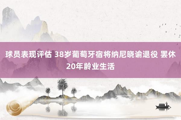 球员表现评估 38岁葡萄牙宿将纳尼晓谕退役 罢休20年龄业生活