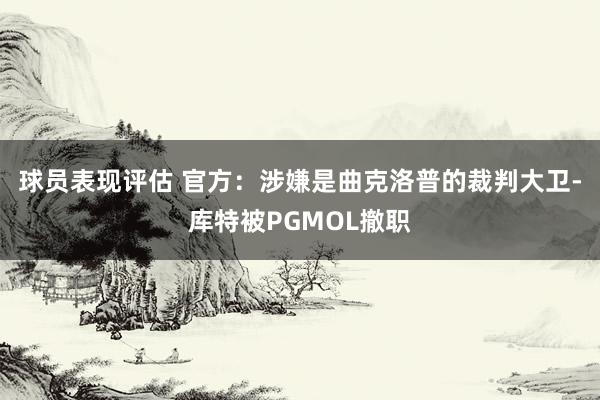 球员表现评估 官方：涉嫌是曲克洛普的裁判大卫-库特被PGMOL撤职